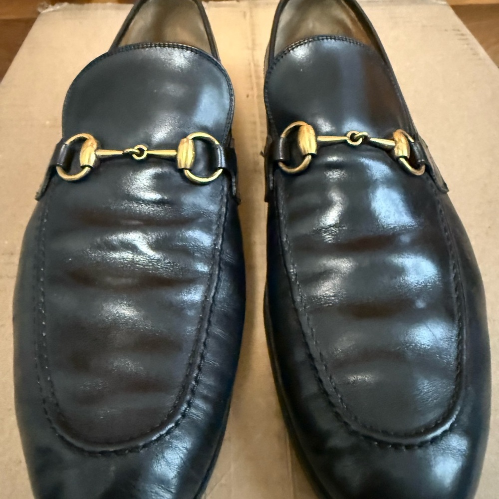 Gucci classic loafers 8 1/2 black excellencet cond taken care of - Picture 2 of 16